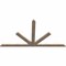 Ekena Millwork Saratoga Smooth Timber Gable Bracket, Douglas Fir, 72"W x 39"H x 1 1/2"D x 3 1/2"F, 13/12 Pitch GBW072X39X0204SAR00SDF - alternate 2